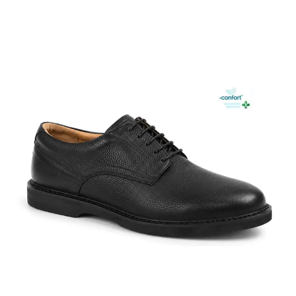 CHAUSSURE HOMME MEDICALE  CONFORT+ 122 NOIR 